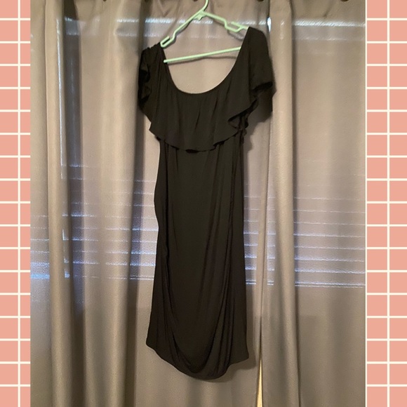 lux & co Dresses & Skirts - Off-the-Shoulder Maternity Dress